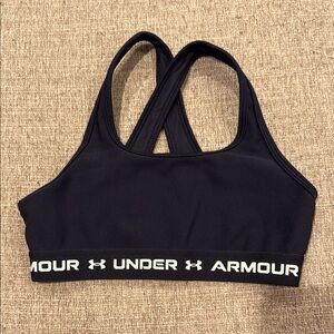 Under Armour Black Racerback Sports Bra Size Youth Medium